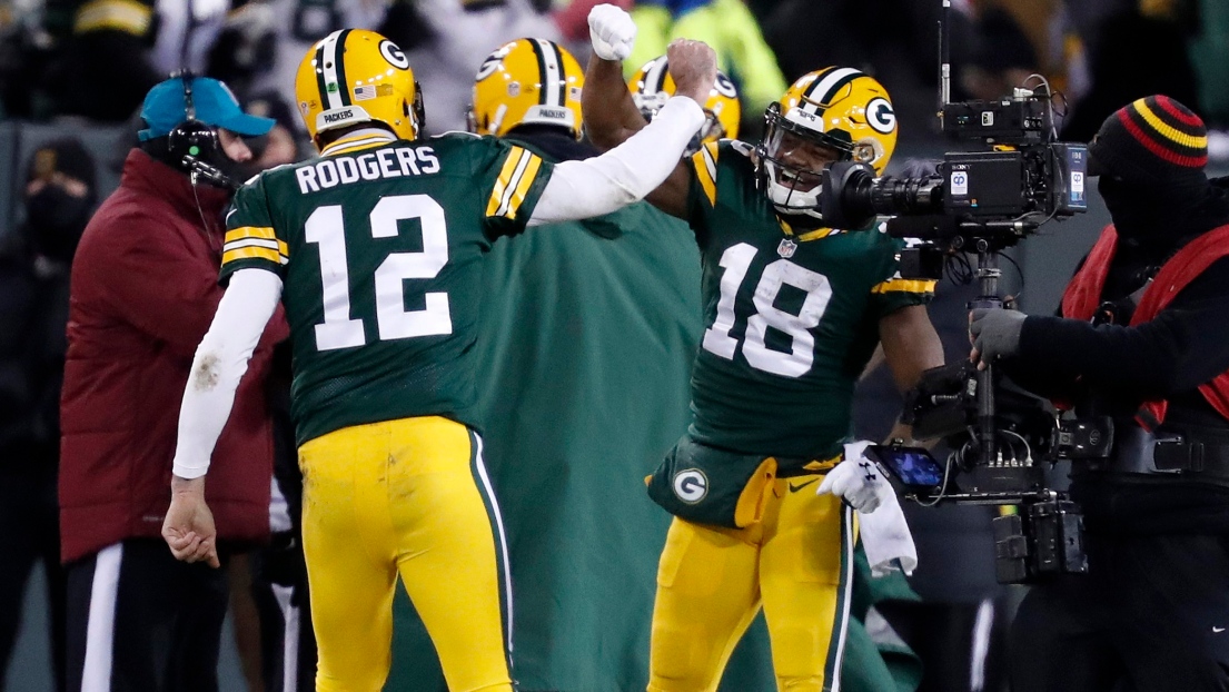 Randall Cobb et Aaron Rodgers