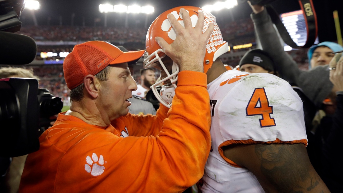 Dabo Swinney et Deshaun Watson