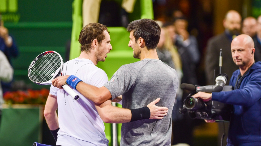 Andy Murray et Novak Djokovic