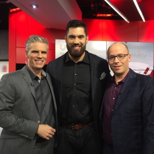 Il est devenu un habitué du 5 à 7, mais c'est toujours un plaisir pour nous de recevoir Laurent Duvernay-Tardif.
Il était avec nous le 23 janvier 2017. Laurent Duvernay-Tardif 5 à 7 23 janvier 2017