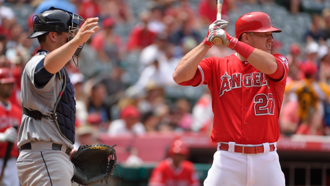 Mike Trout et Mike Zunino