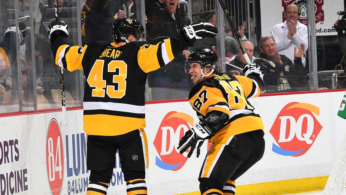 Conor Sheary et Sidney Crosby