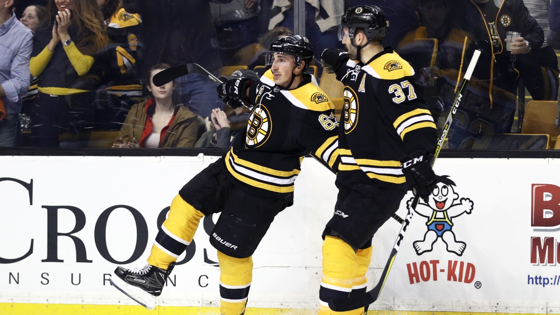 Brad Marchand et Patrice Bergeron 