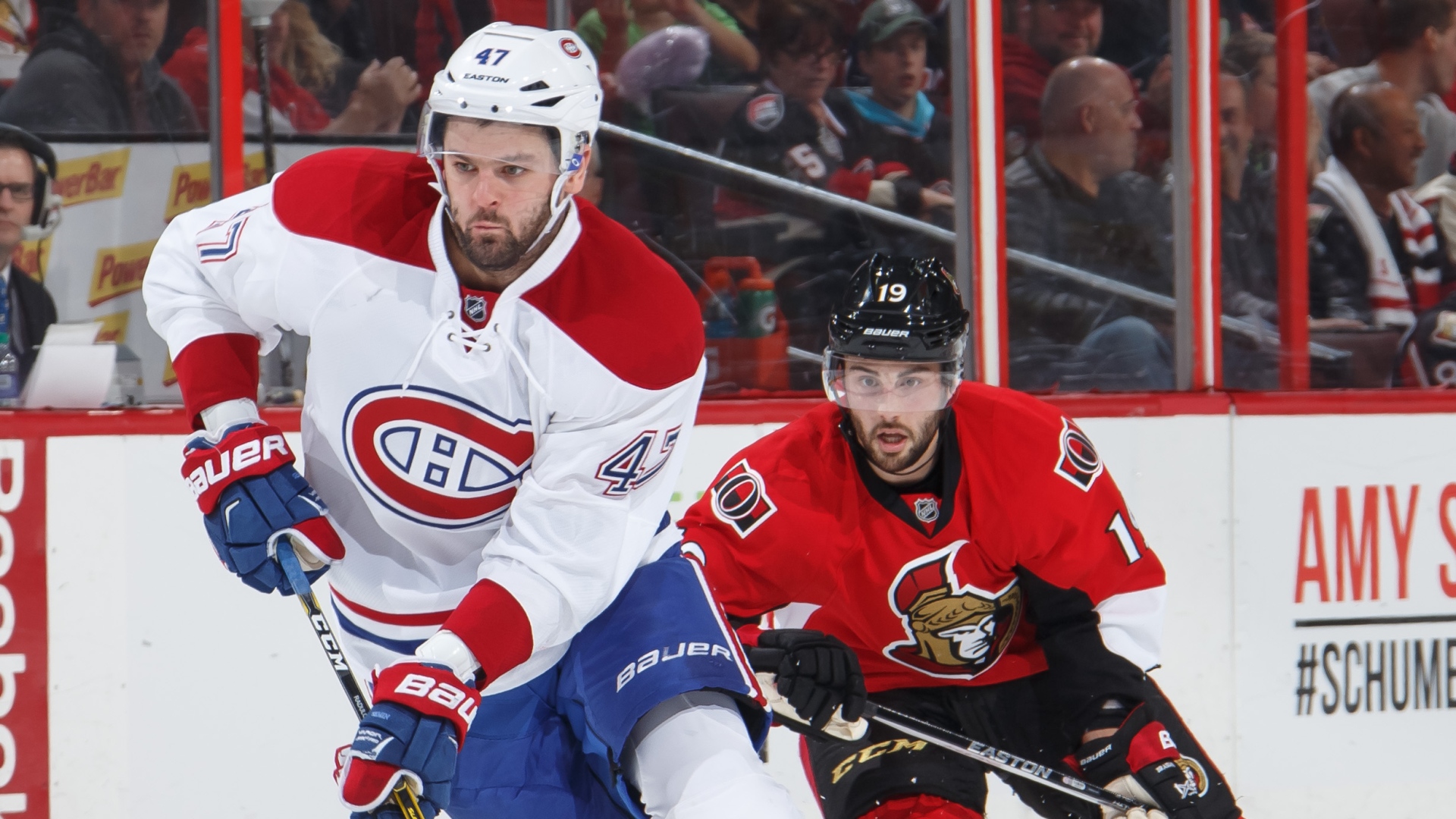 Alexander Radulov et Derick Brassard Alexander Radulov et Derick Brassard