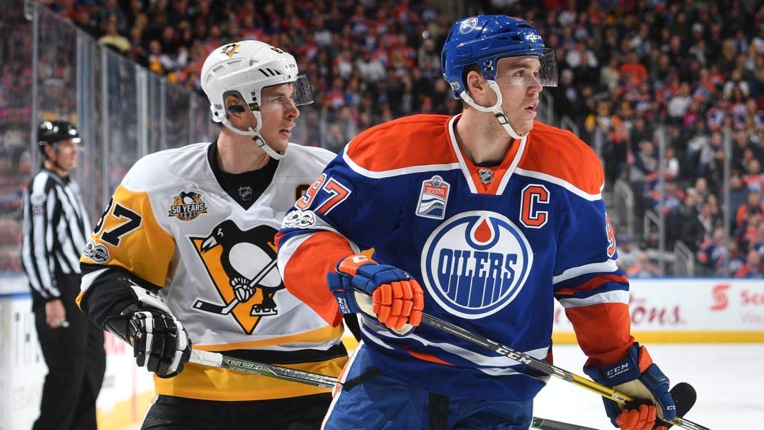 Sidney Crosby et Connor McDavid