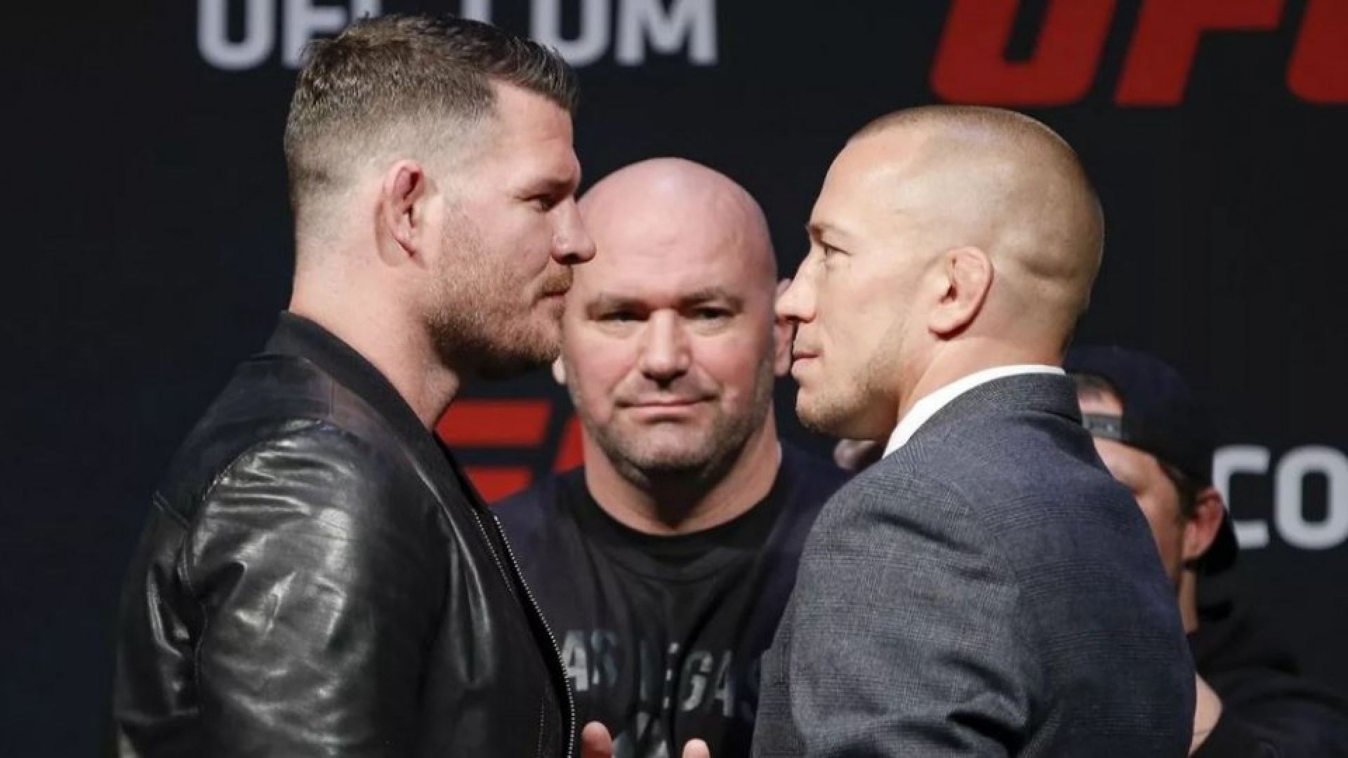 Michael Bisping et Georges St-Pierre Michael Bisping et Georges St-Pierre