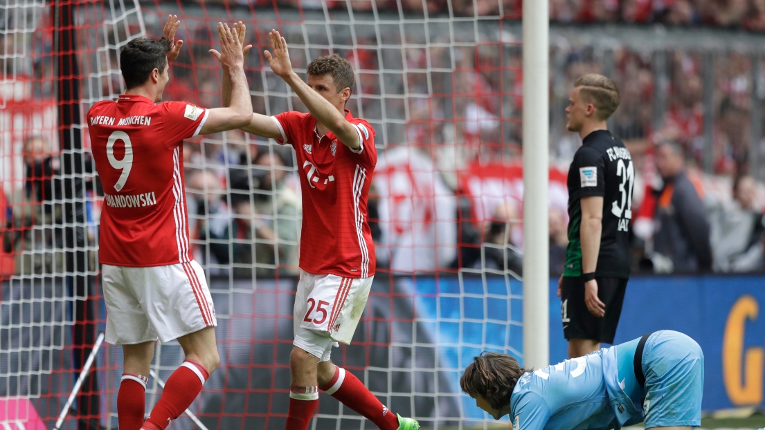 Robert Lewandowski et Thomas Müller