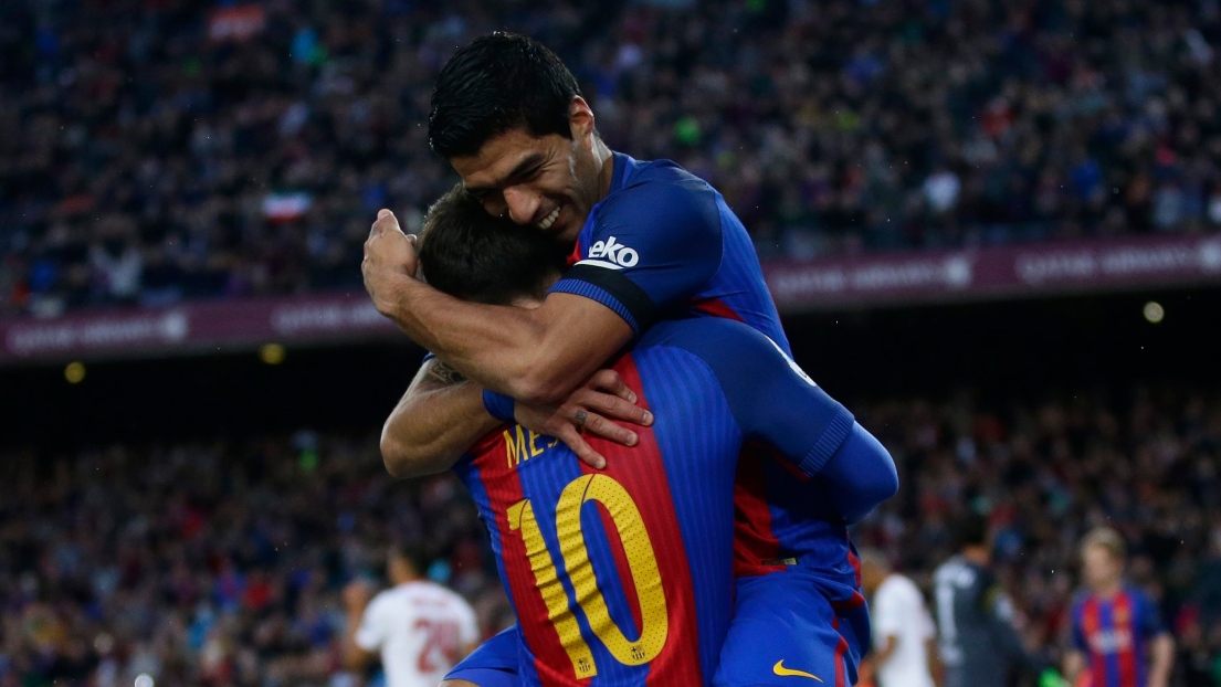 Luis Suarez et Lionel Messi