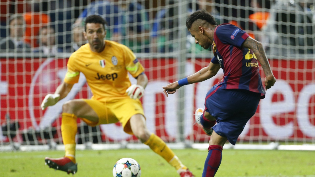 Neymar et Gianluigi Buffon