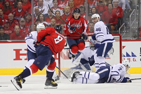 Alexander Ovechkin et Matt Hunwick