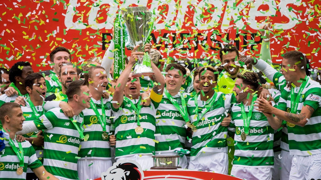 Le Celtic Glasgow célèbre