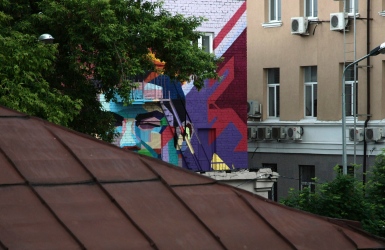 Une fresque de Ronaldo à l'abri des regards