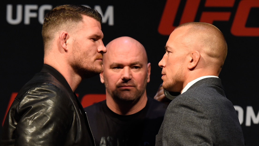 Michael Bisping, Dana White et Georges St-Pierre