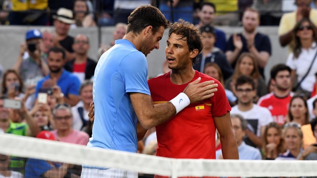 Juan Martin del Potro et Rafael Nadal