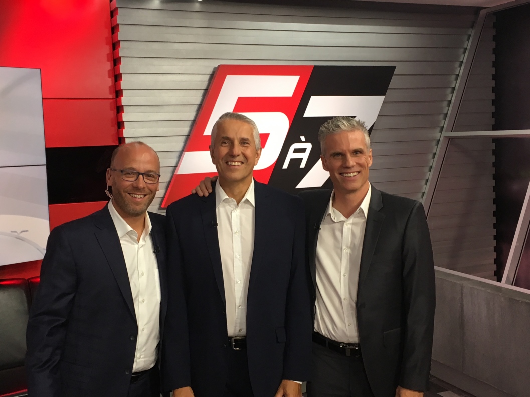 Très heureux du retour de Bob Hartley dans la grande famille du 5 à 7 et de RDS en 2017. Bob Hartley 12/09/2017 RDS 5 à 7