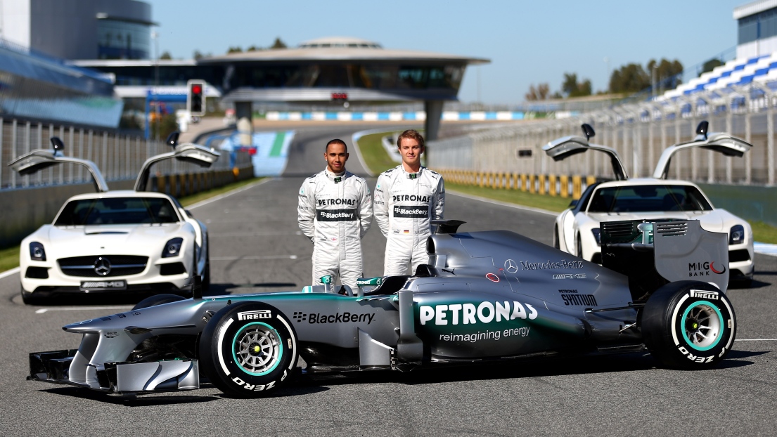 Hamilton Lewis et Nico Rosberg