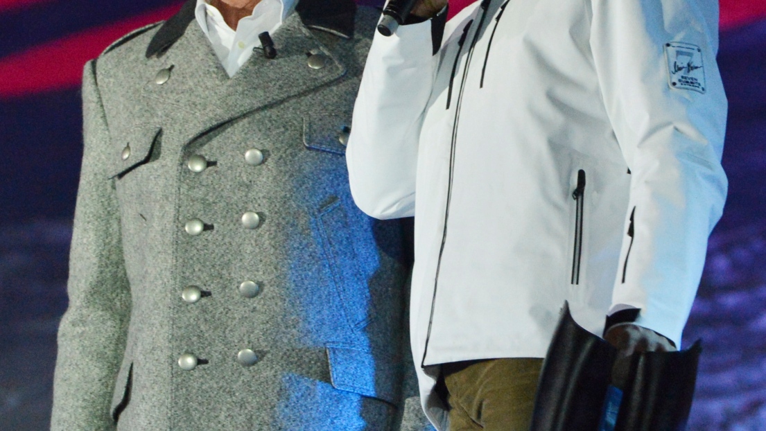 Hermann Maier et Arnold Schwarzenegger