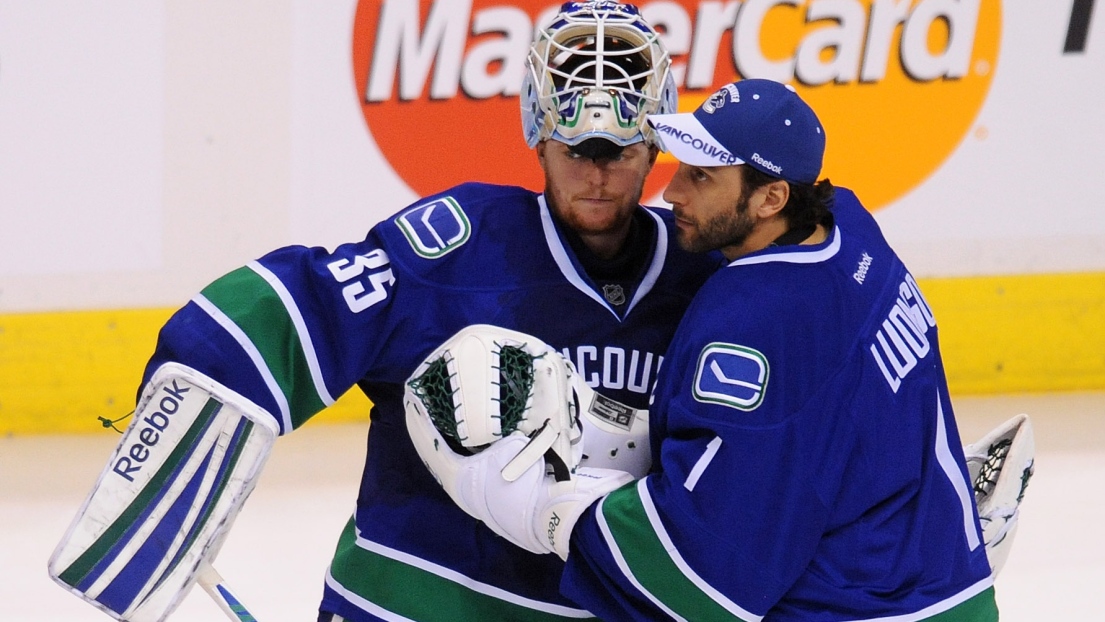 Cory Schneider et Roberto Luongo