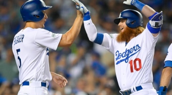Corey Seager et Justin Turner