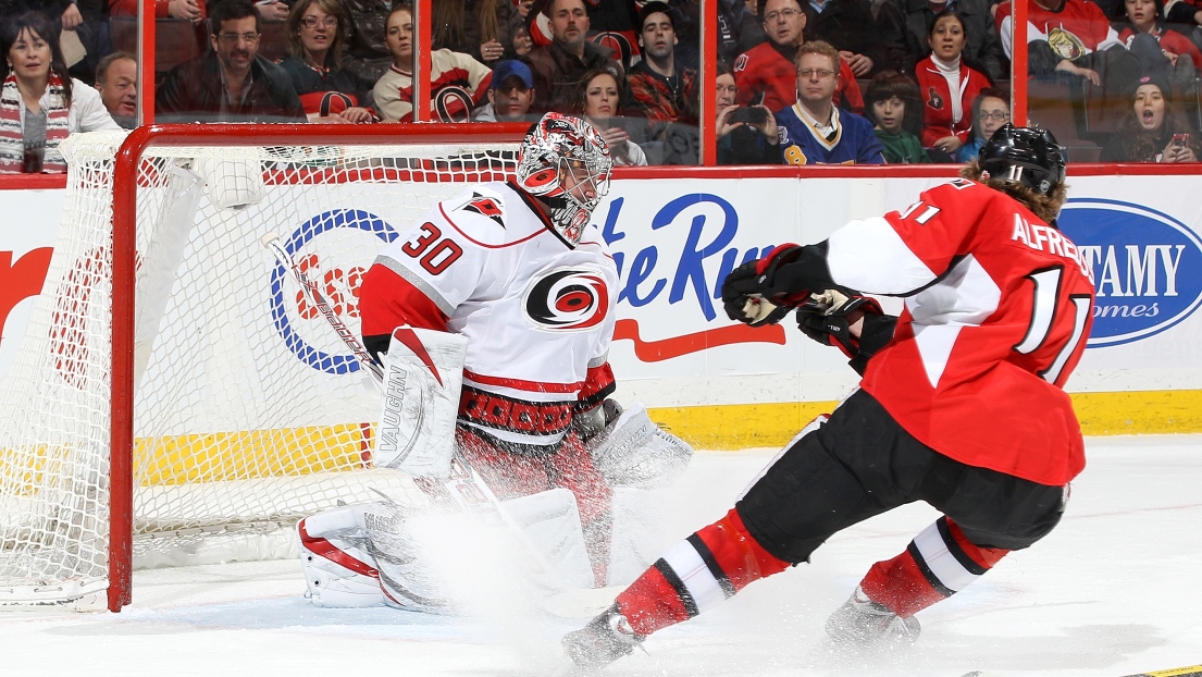 Cam Ward face à Daniel Alfredson