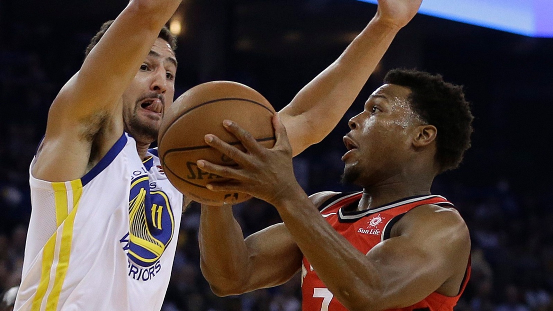 Klay Thompson et Kyle Lowry