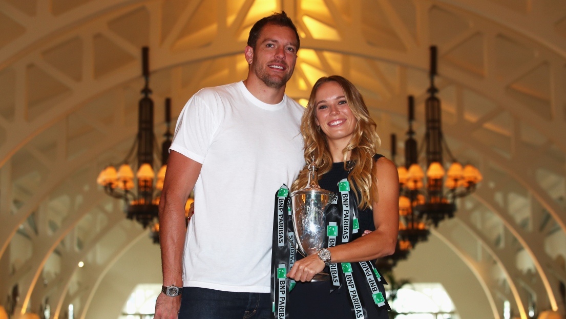 David Lee et Caroline Wozniacki