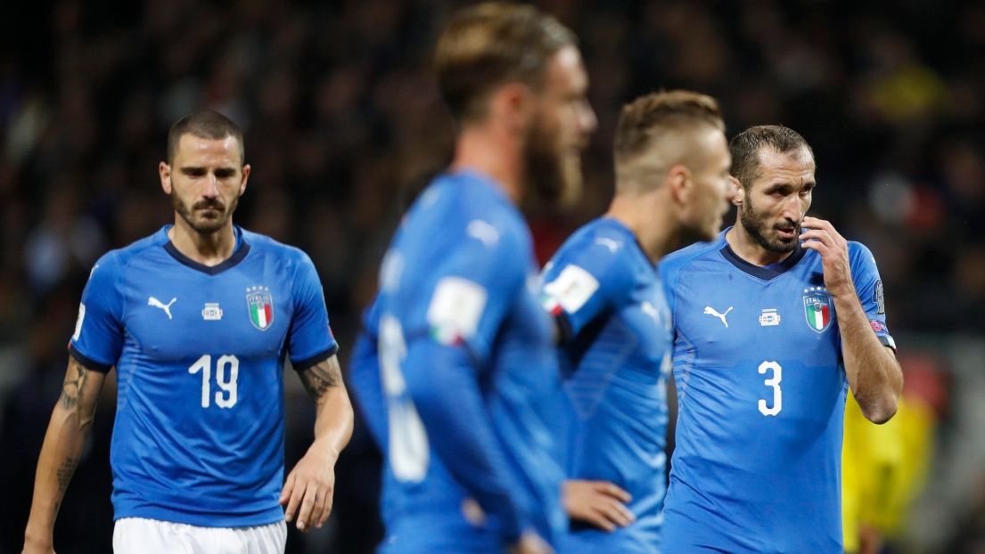 Leonardo Bonucci, Daniele De Rossi, Ciro Immobile et Giorgio Chiellini