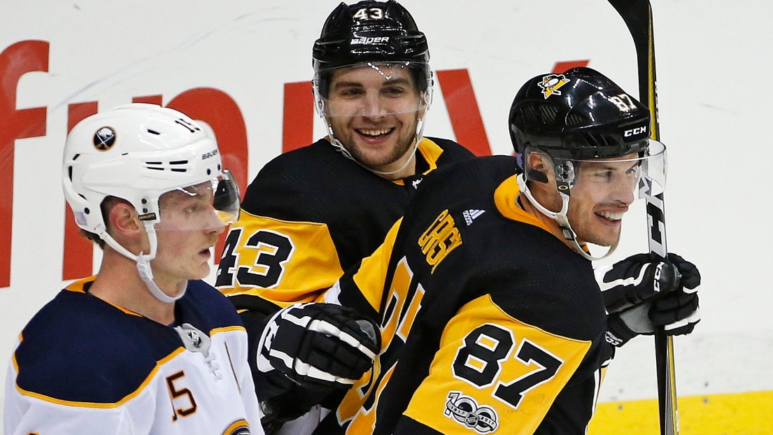 Conor Sheary et Sidney Crosby
