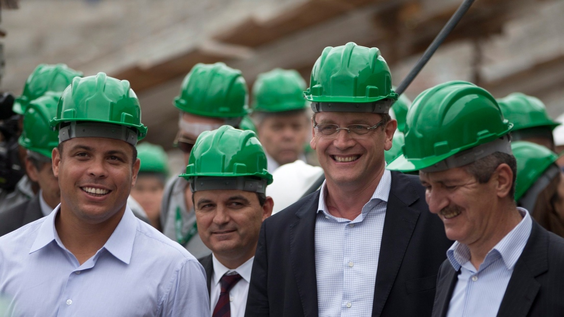 Ronaldo, Jerome Valcke et Aldo Rebelo