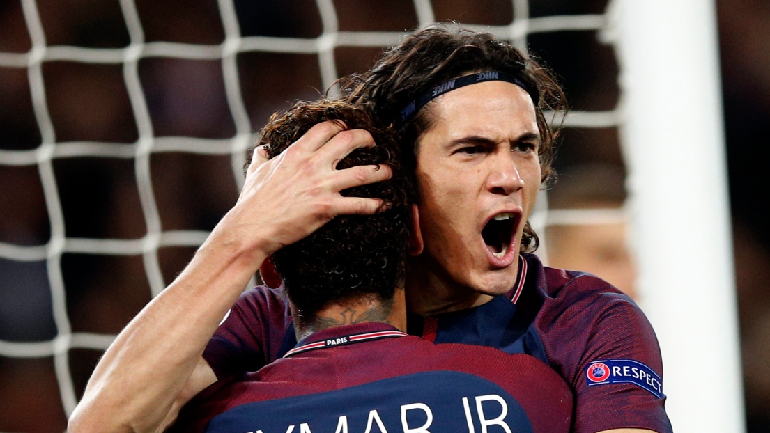 Neymar et Edinson Cavani