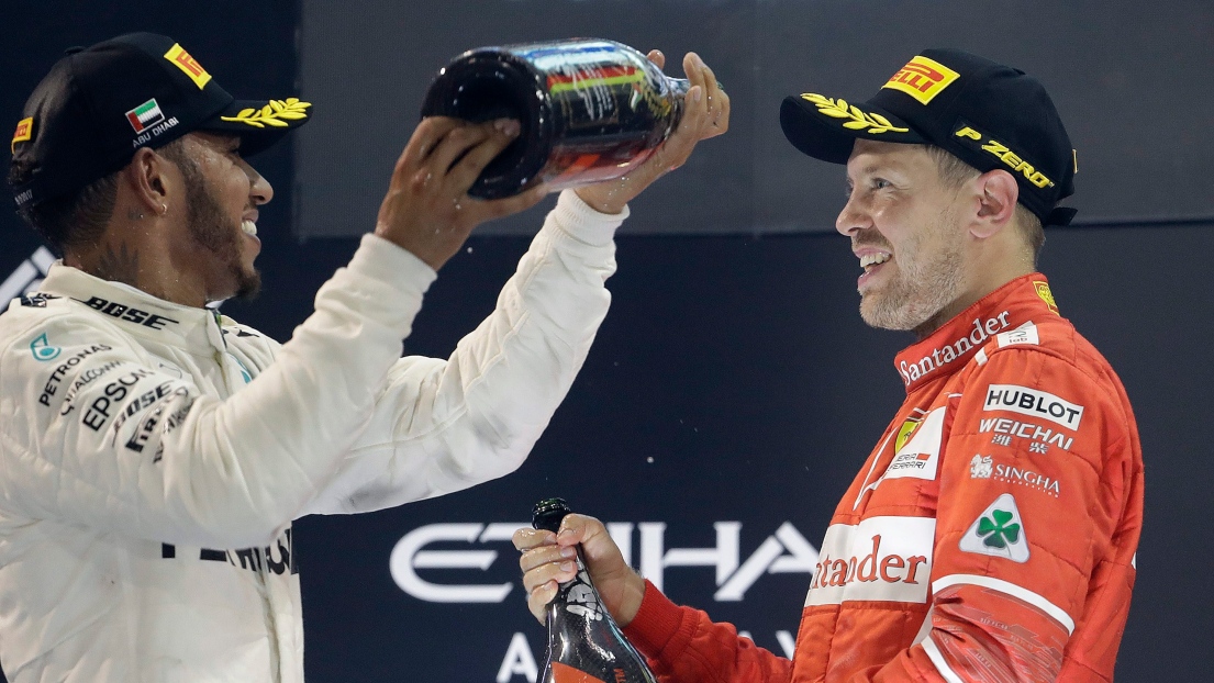 Lewis Hamilton et Sebastian Vettel