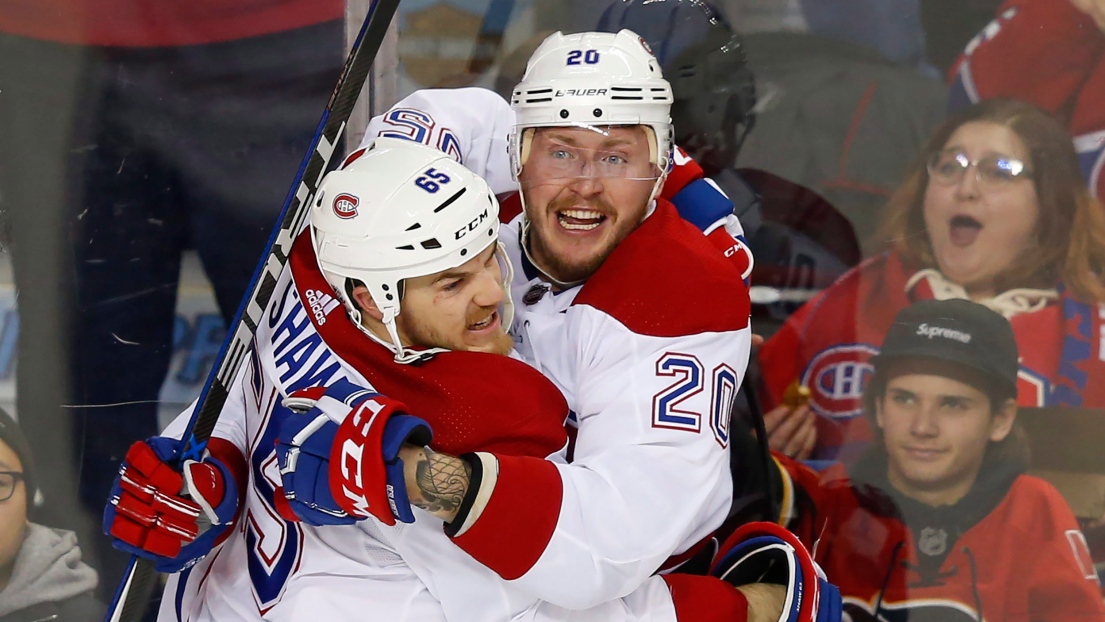 Nicolas Deslauriers et Andrew Shaw