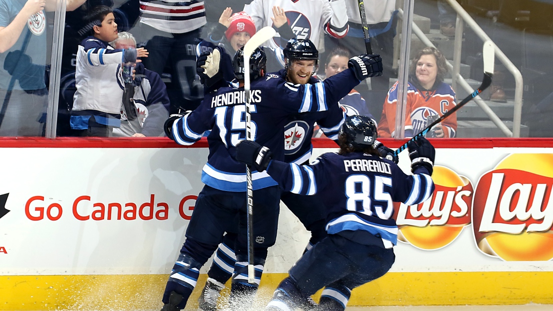 Matt Hendricks, Joel Armia et Mathieu Perreault 