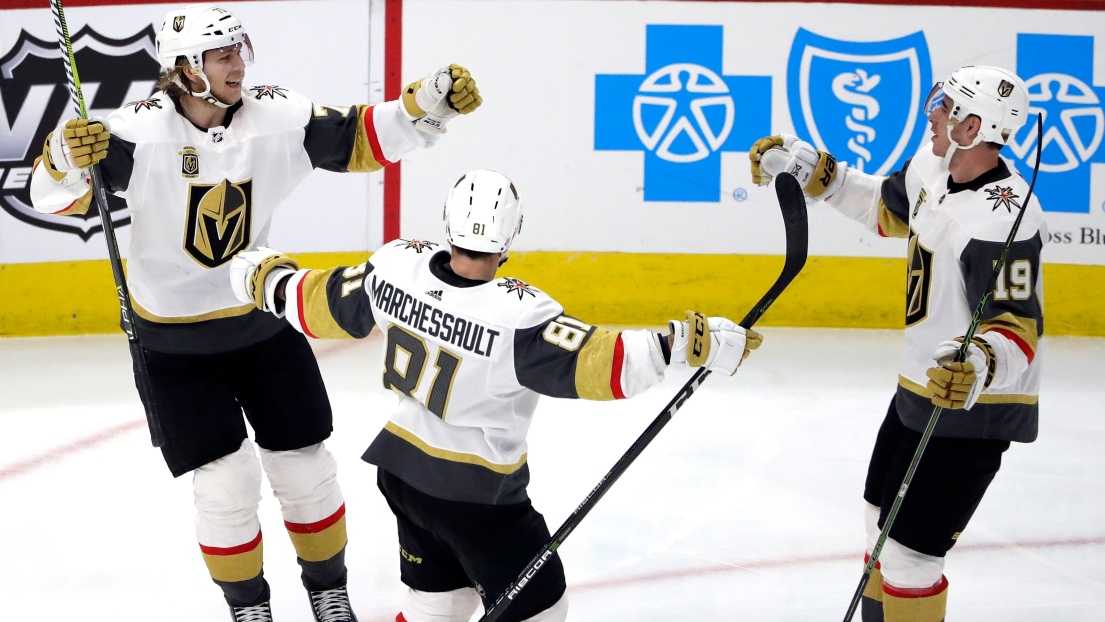 William Karlsson, Jonathan Marchessault et Reilly Smith