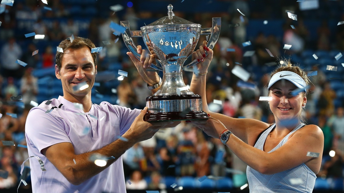 Roger Federer et Belinda Bencic