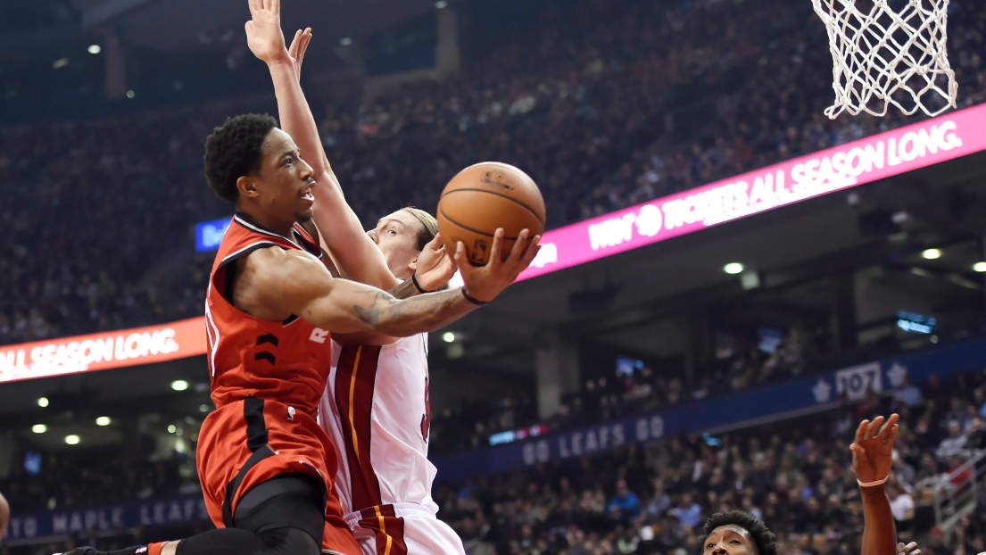 DeMar DeRozan et Kelly Olynyk