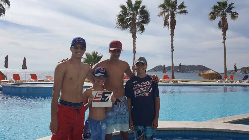 Maxime, Félix, Alexi et Cédric Dufour Mexique