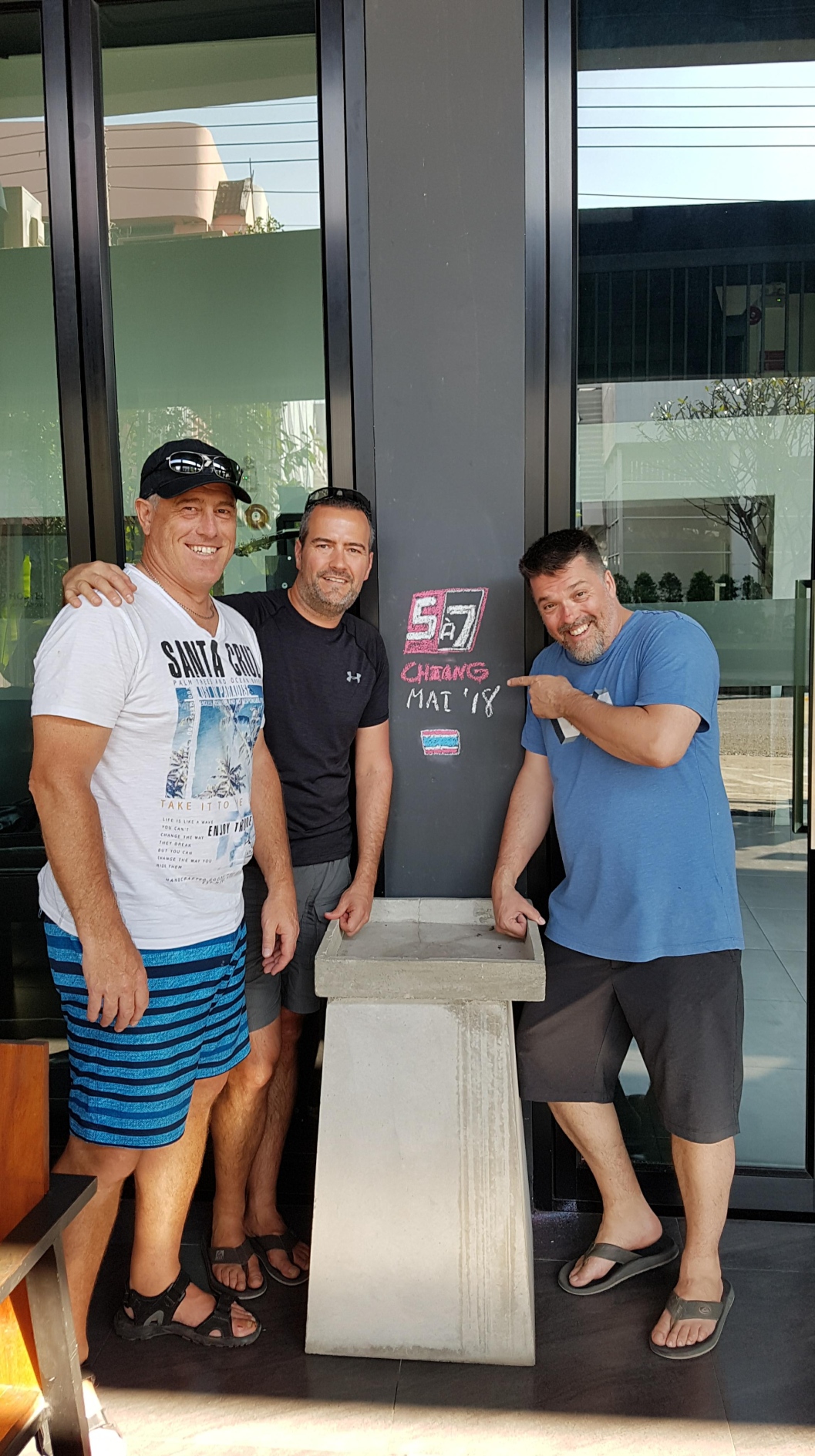 Kevin Doucette, Dave Perreault et Ghyslain Bernier thaïlande