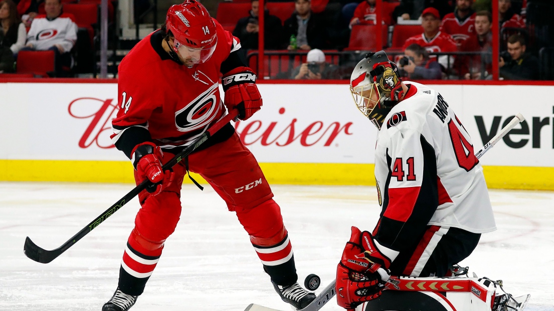 Justin Williams et Craig Anderson