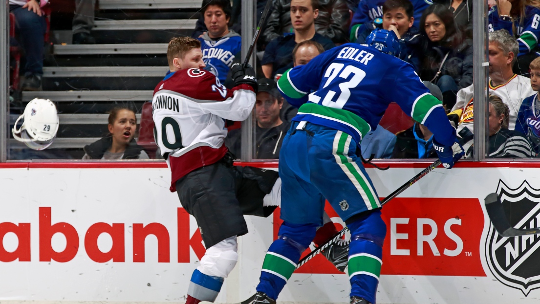 Nathan MacKinnon et Alexander Edler