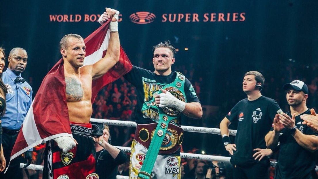 Mairis Briedis et Oleksandr Usyk