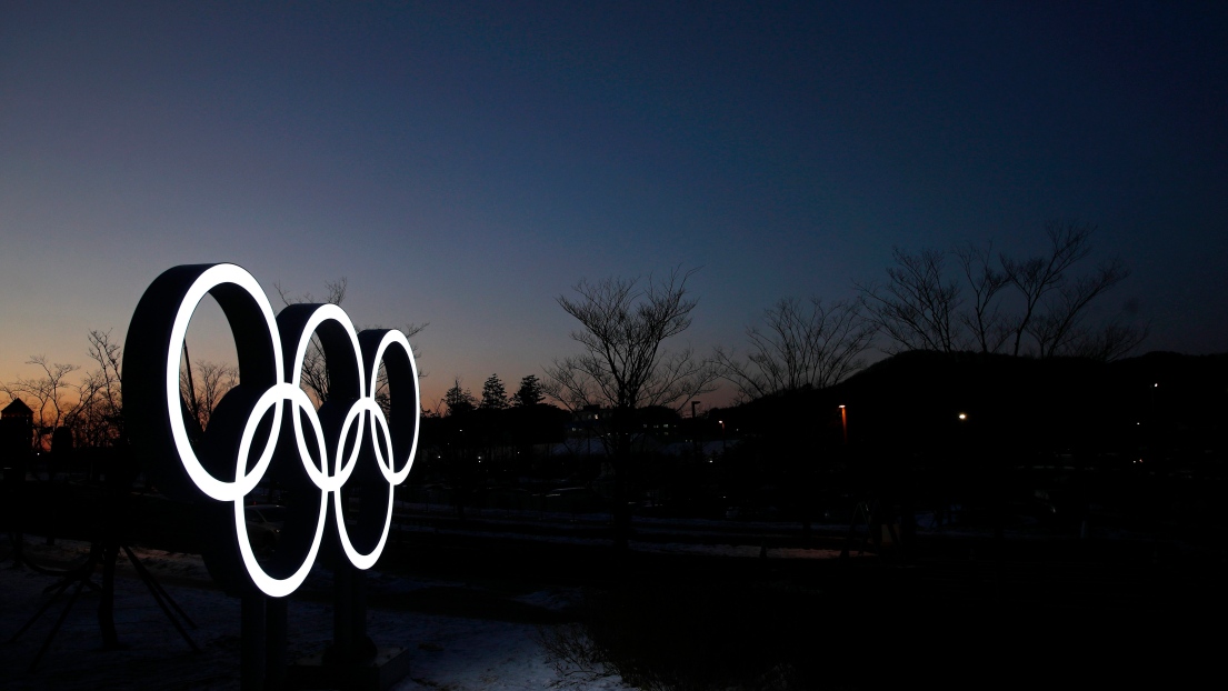 Les anneaux olympiques à Pyeongchang