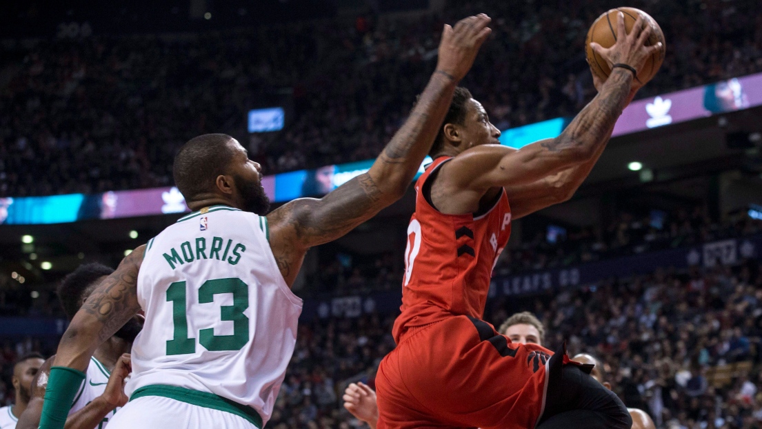 Marcus Morris et DeMar DeRozan