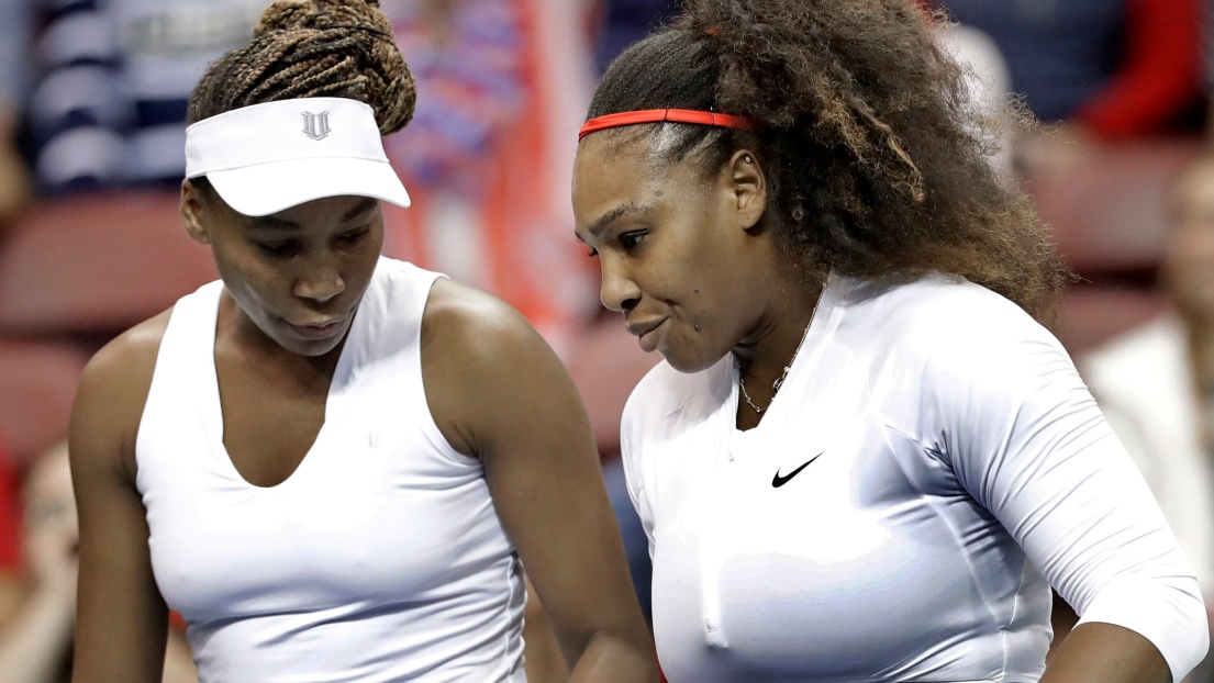 Venus et Serena Williams à la Coupe Fed.