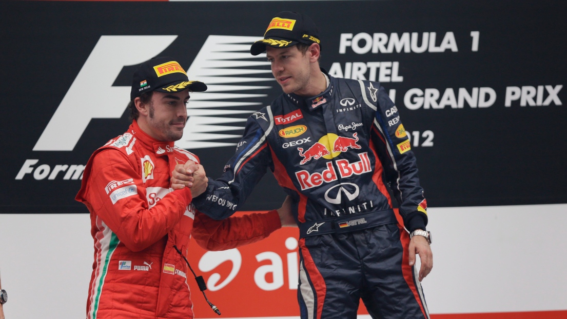 Fernando Alonso et Sebastian Vettel