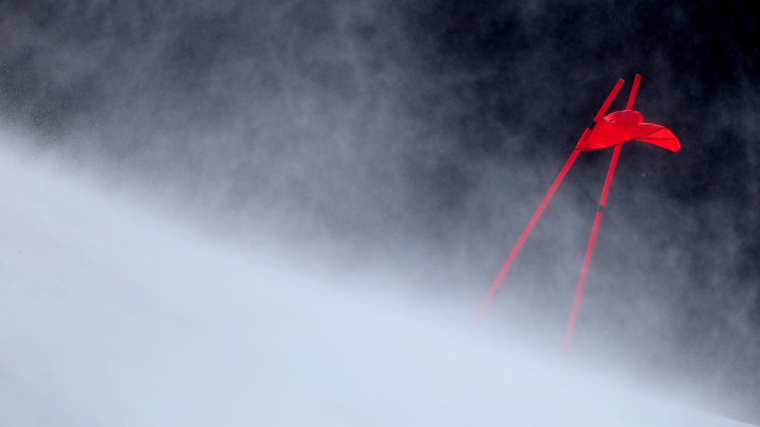 Le vent pose des problèmes sur la piste Jeongseon