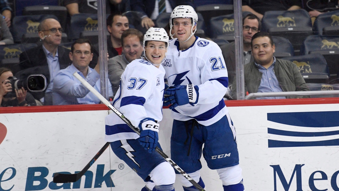 Yanni Gourde et Brayden Point