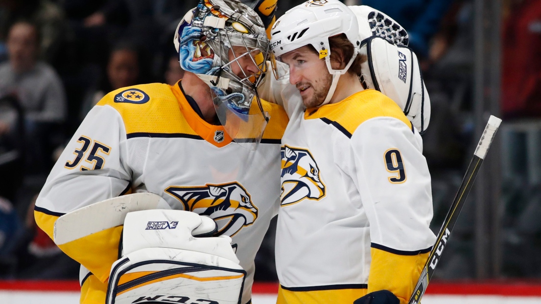 Pekka Rinne et Filip Forsberg