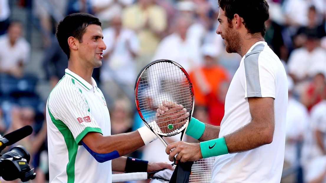 Novak Djokovic et Juan Martin Del Potro