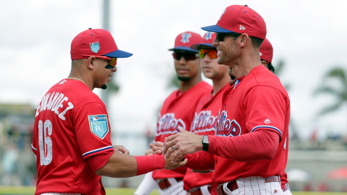 Cesar Hernandez et Gabe Kapler